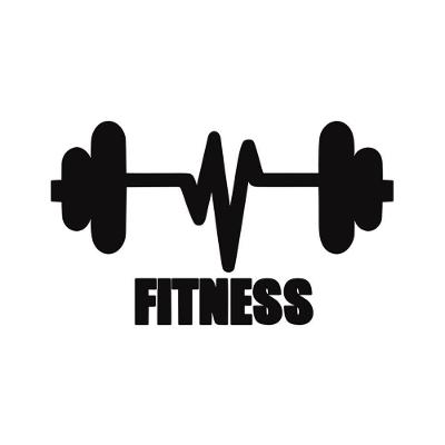 Adesivo Parede Sala Fitness Esporte 98x58cm Preto