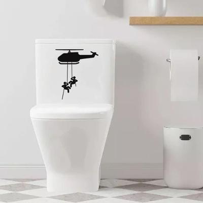 Adesivo Vinil Deativo Tampa De Vaso Sanitário Preto