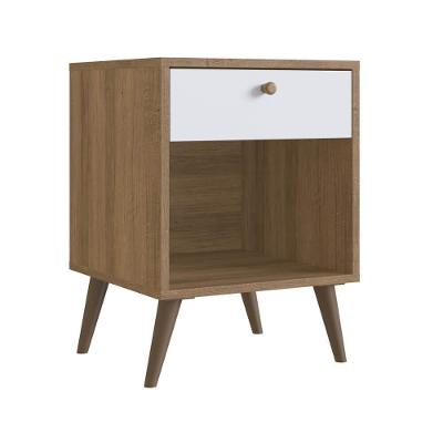 Mesa Cabeceira 01 Gaveta 40cm Proddy Mel Branco
