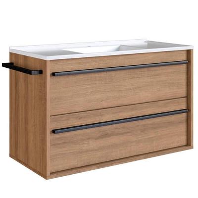 Gabinete De Banheiro Com Lavatorio 80cm Mel Proddy Mel