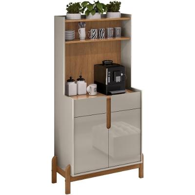 Aparador Cantinho Cafe 50525 2 Portas 81cm Off White Cedro Dcasa Off White Cedro