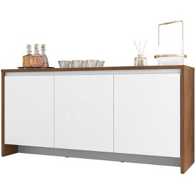 Balcao Buffet 50523 03 Portas 160cm Cedro Branco Dcasa