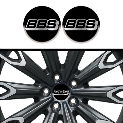 Kit 4 Bbs Logo Cromo Fundo Preto 48 Mm Preto