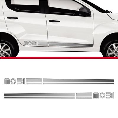 Faixa Lateral Fiat Mobi Adesivo Cinza Deativo Cinza