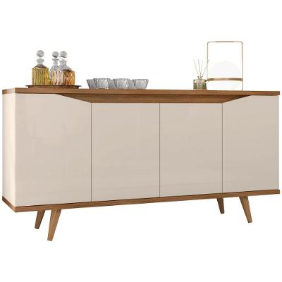 Balcao Buffet 50454 Pes Madeira 160cm Off White Cedro Dcasa