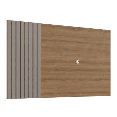 Painel Para Tv 65 Polegadas Ripado 180cm Mel Fume Proddy