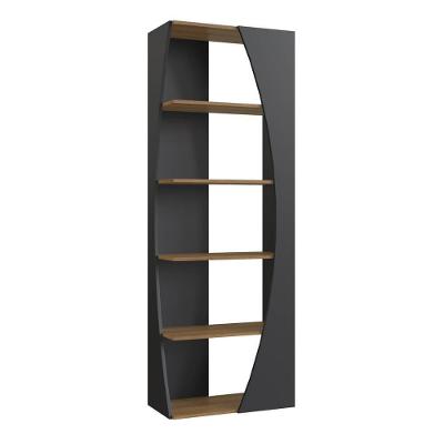 Estante Livreiro Multiuso 05 Prateleiras Preto Mel Proddy