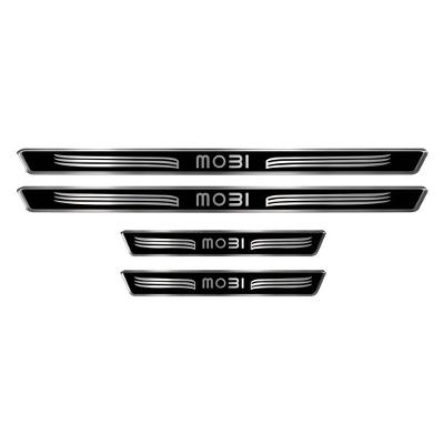 Kit Soleira Adesivo Porta Fiat Mobi 2017 2018 2019 2020 2021 Cromado