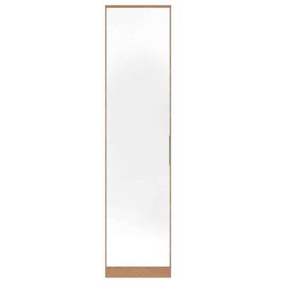Armário Com Espelho Modulado Para Quarto 01 Porta Irlanda Amendola Touche - Fabrica 1 Móveis
