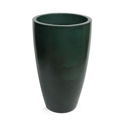 Vaso Verona Redondo Alto Brilho 64x110cm Antique Verde