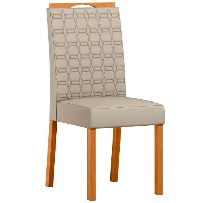 Cadeira De Jantar Mariah Estofada Veludo Ypê Off White - Fabrica 1 Móveis