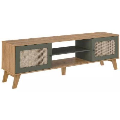 Rack Bancada Charlotte 02 Portas 01 Prateleira 180cm Carvalho Menta - Fabrica 1 Móveis