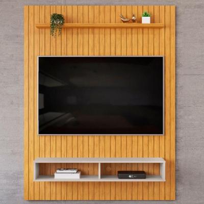 Painel Para Tv Até 55" Aston Com 2 Nichos Cedro Bali - Fabrica 1 Móveis