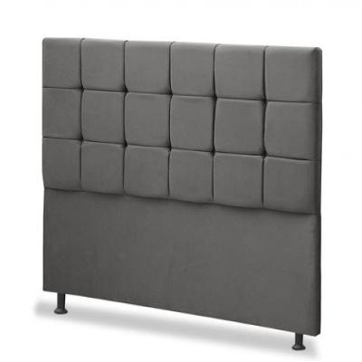 Cabeceira Js Móveis Sleep Para Cama Box 0,90m Chumbo