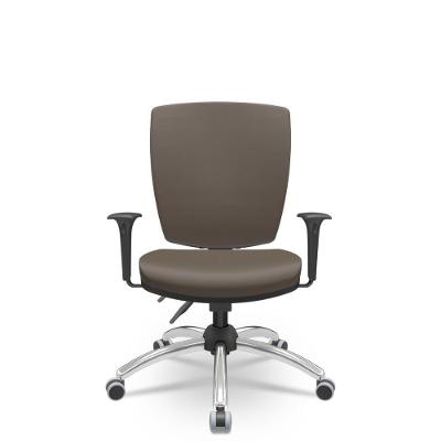 Cadeira Altrix Espaldar Alto Vinil Marrom