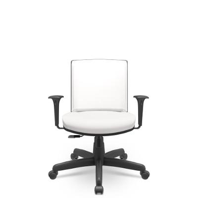 Cadeira Audiplax Giratória Vinil Branco Relaxplax