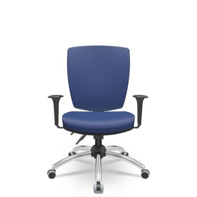 Cadeira Altrix Espaldar Alto Vinil Azul
