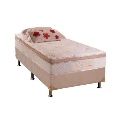 Conjunto Box Solteiro: Colchão Molas Herval Ensacadas Pallace Bambu + Base CRC Suede Clean (88x188)