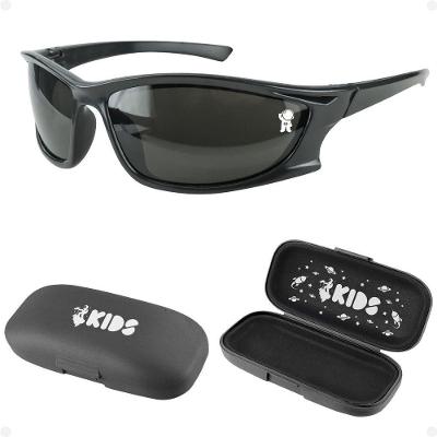 Oculos Sol Infantil Menino Esportivo Proteção Uv + Case