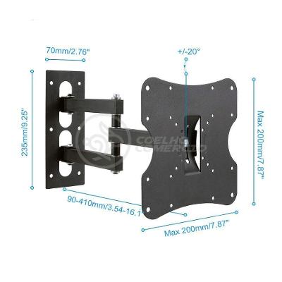 Suporte De Tv Articulado Para Painel E Parede Led Lcd Plasma Oled 3d De 14" à 42" Polegadas 302w