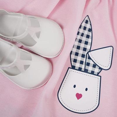 Boneca Meu Bebê Loira C- Vestido - Estrela - Rosa