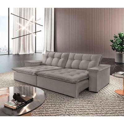 Sofá Estilo Veludo 2 Módulos De 80cm B25cm Meu Sofá Online B026 Veludo Prata