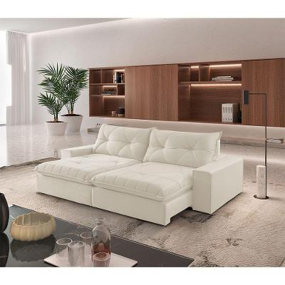 Sofá Hall Linho Dois Módulos De 100m B25cm Meu Sofá Online A302 Linho Branco