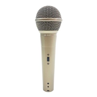 Microfone Com Fio Profissional Ls58 Champanhe, Acompanha...