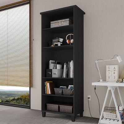 Estante Multiuso Organizador Library Home Office Em Mdp 30mm - Preto