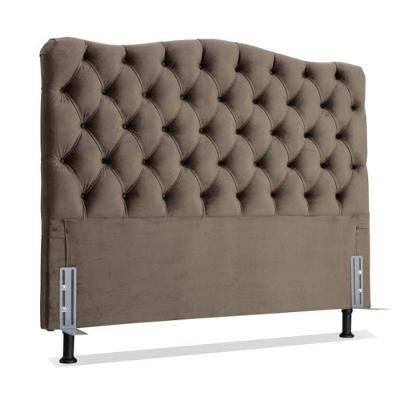 Cabeceira Casal 138 - Bello Box - Dunas Suede Marrom
