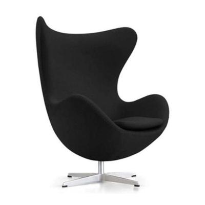 Poltrona Egg Suede Preta