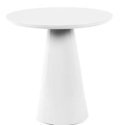 Mesa Lateral Cone Laqueado Branco 51cm
