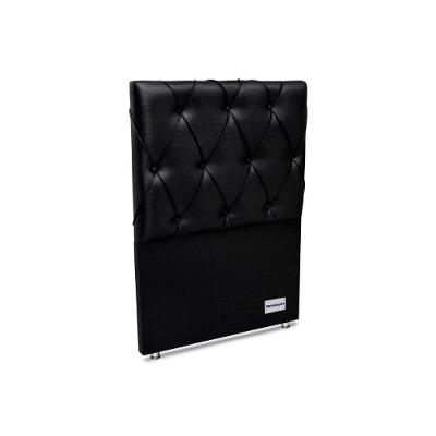 Cabeceira Cama Box Estofada Murat Facto Black Solteiro - Courano Preto - Ortobom