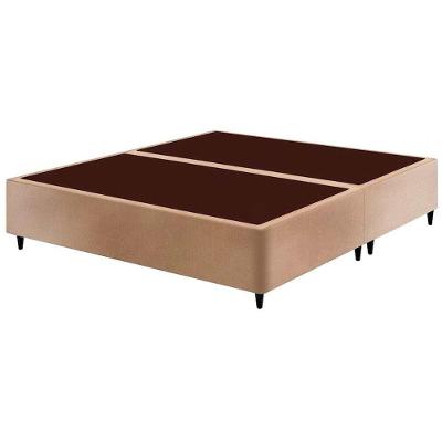 Cama Box Base King Sommier Linho Bege (193x203x30) - Ortobom