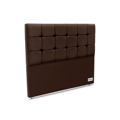 Cabeceira Cama Box Estofada Piave Veluto Casal - Suede Marrom - Ortobom