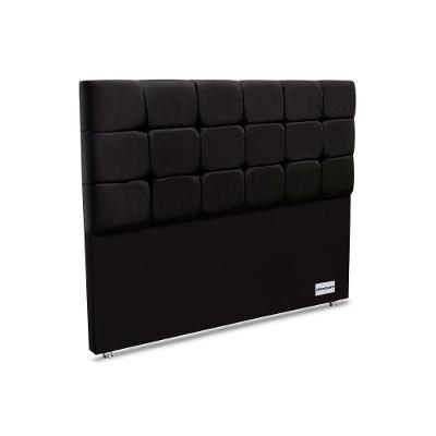 Cabeceira Cama Box Estofada Piave Veluto Casal - Suede Preto - Ortobom