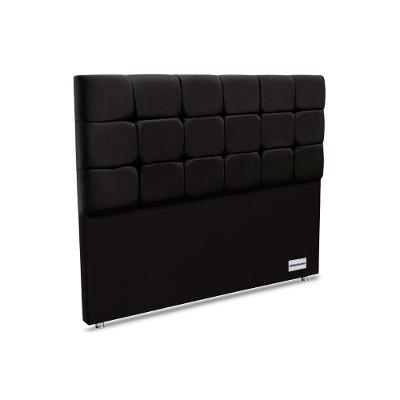 Cabeceira Cama Box Estofada Piave Veluto Queen - Suede Preto - Ortobom