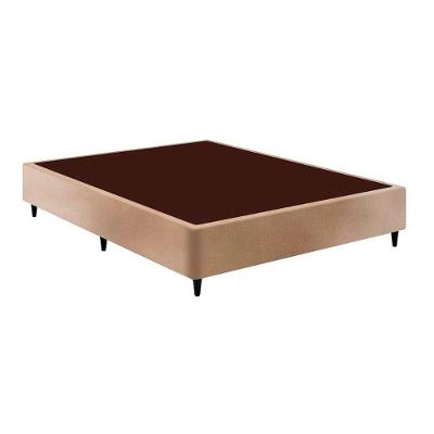 Cama Box Base Casal Sommier Linho Bege (138x188x30) - Ortobom