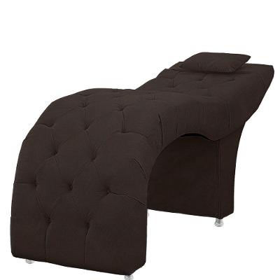 Maca Estofada Capitone Julia Para Estetica Facial Sombrancelha E Cilios Suede Cor Marrom