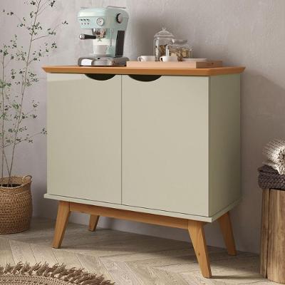 Buffet Com Portas Congonhas Off White Cinamomo