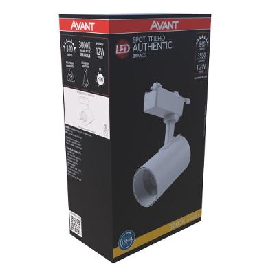 Spot Led P- Trilho Authentic Branco 12w Amarelo 3000k
