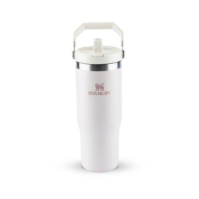 Garrafa Térmica Flip Straw Em Inox Rose Quartz 887ml Stanley