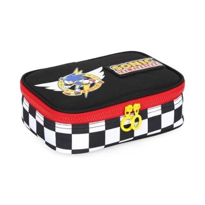 Estojo Box Escolar Sonic Branco -luxcel
