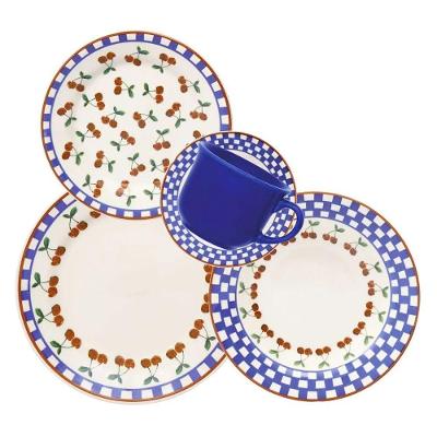 Aparelho De Jantar/chá 30pçs Jardim De Cerejas Biona