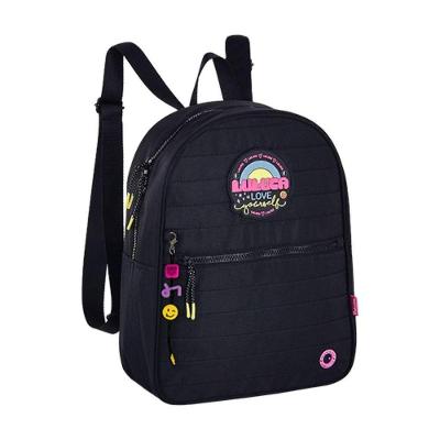 Mochila De Costas Infantil Luluca Love Preta Semax