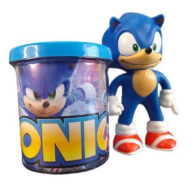 Kit Boneco Sonic Azul Articulado 15cm + Caneca 350ml Nº16