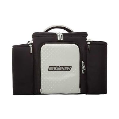 Bolsa Térmica 4 Potes - Preta Com Prata Fashion - Padrão: único