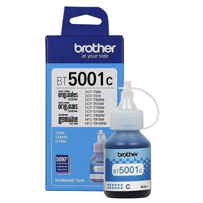 Tinta Brother Bt-5001c Bt5001 Ciano Original Dcp-t300 Dcp-t500w Dcp-t700w Mfc-t800w 41.8ml