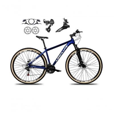 Bicicleta Aro 29 Absolute Nero 5 Shimano Freios Hidráulicos 24v Garfo Suspensão Pneu Faixa - Azul Tam.19