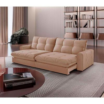 Sofá Firenze Linho 02 Módulos De 100cm B25cm Meu Sofá Online A226 Linho Bege
